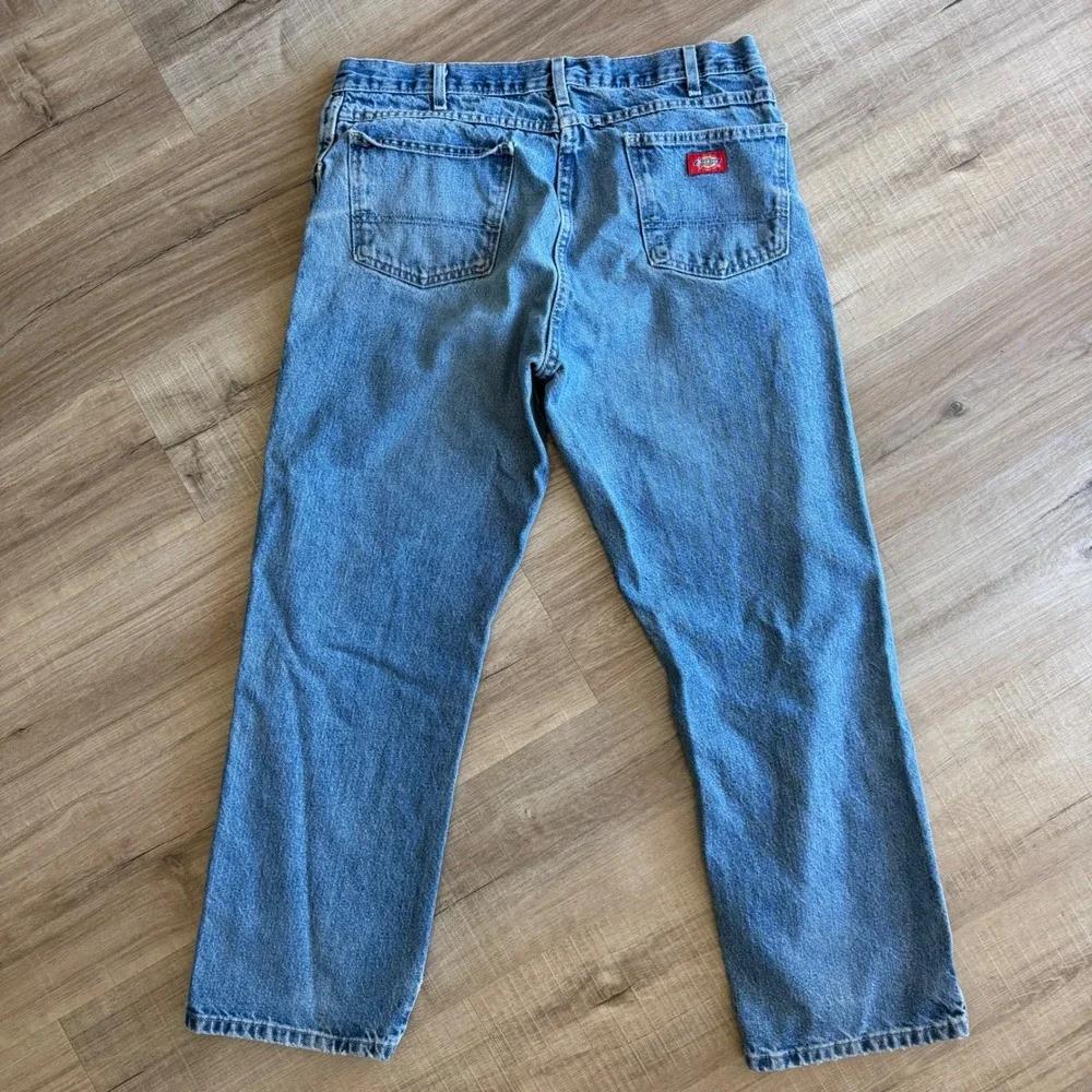 Dickies Relaxed Fit Straight Leg Jeans Mens 36x32 Blue Denim Workwear W4181H1